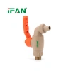 IFAN Plastic PPR Water Valve Faucet Long Handle 1/2 & 3/4 In Specification image